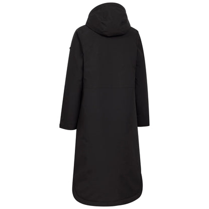Abby Women's Long Padded Waterproof Coat in Black