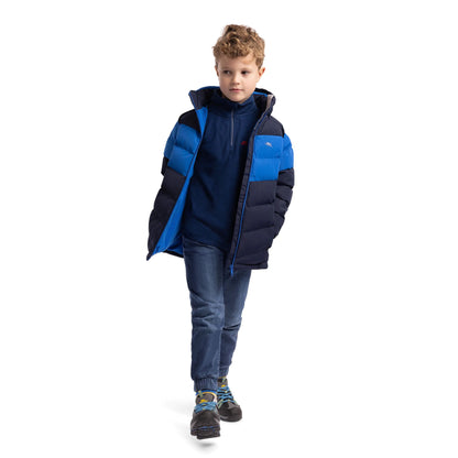 Alderly Kids Waterproof Padded Jacket in Navy