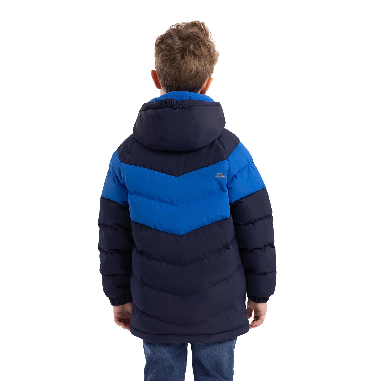 Alderly Kids Waterproof Padded Jacket in Navy