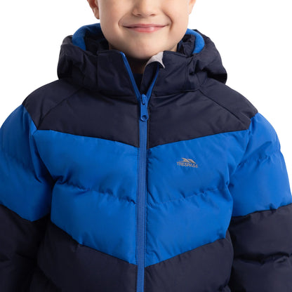 Alderly Kids Waterproof Padded Jacket in Navy