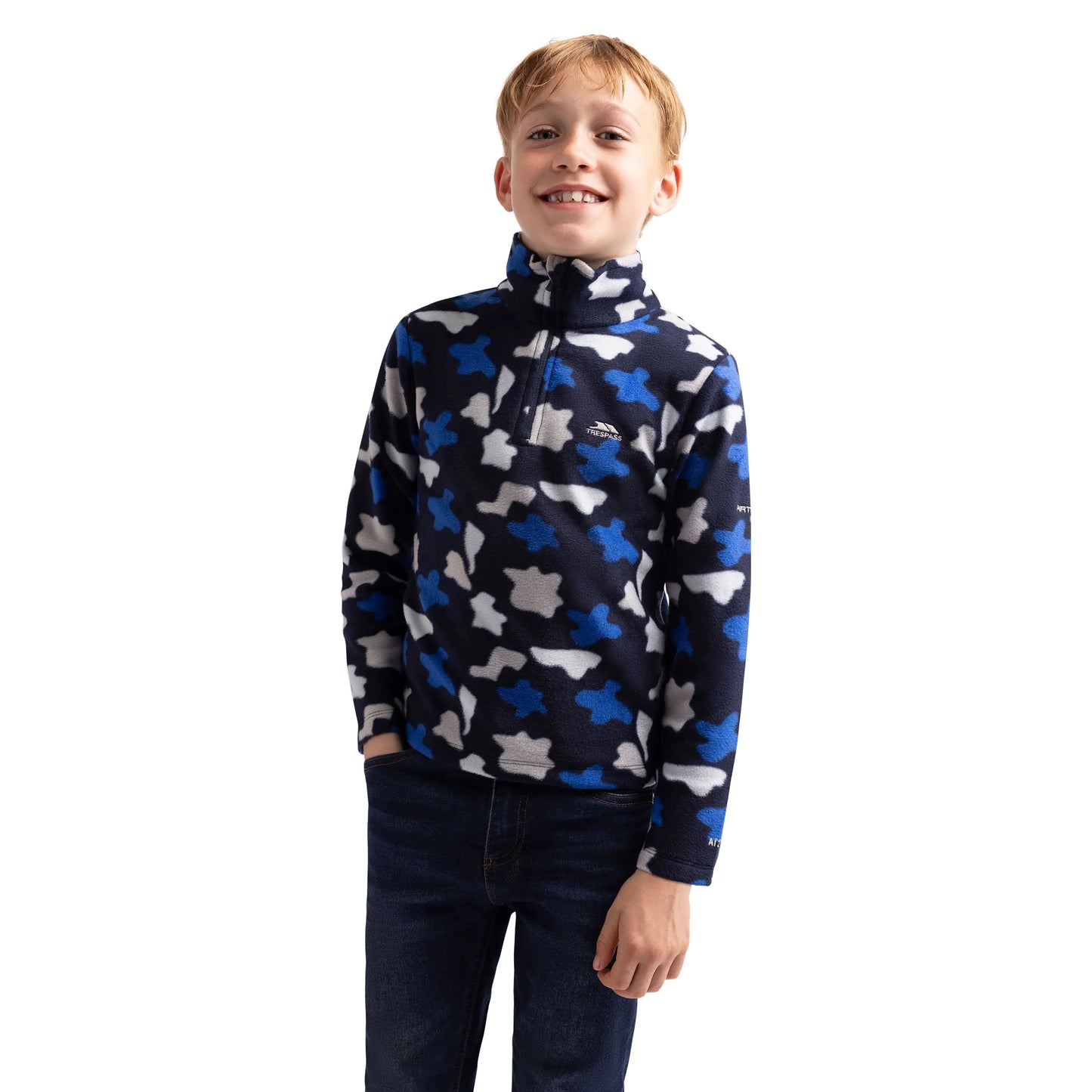 Allendale Kids 1/2 Zip Fleece in Navy