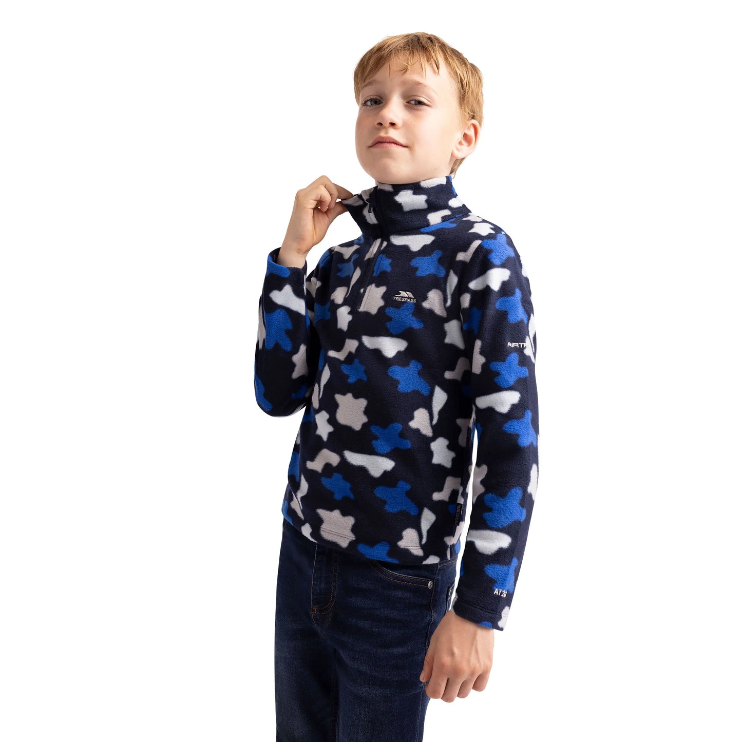 Allendale Kids 1/2 Zip Fleece in Navy