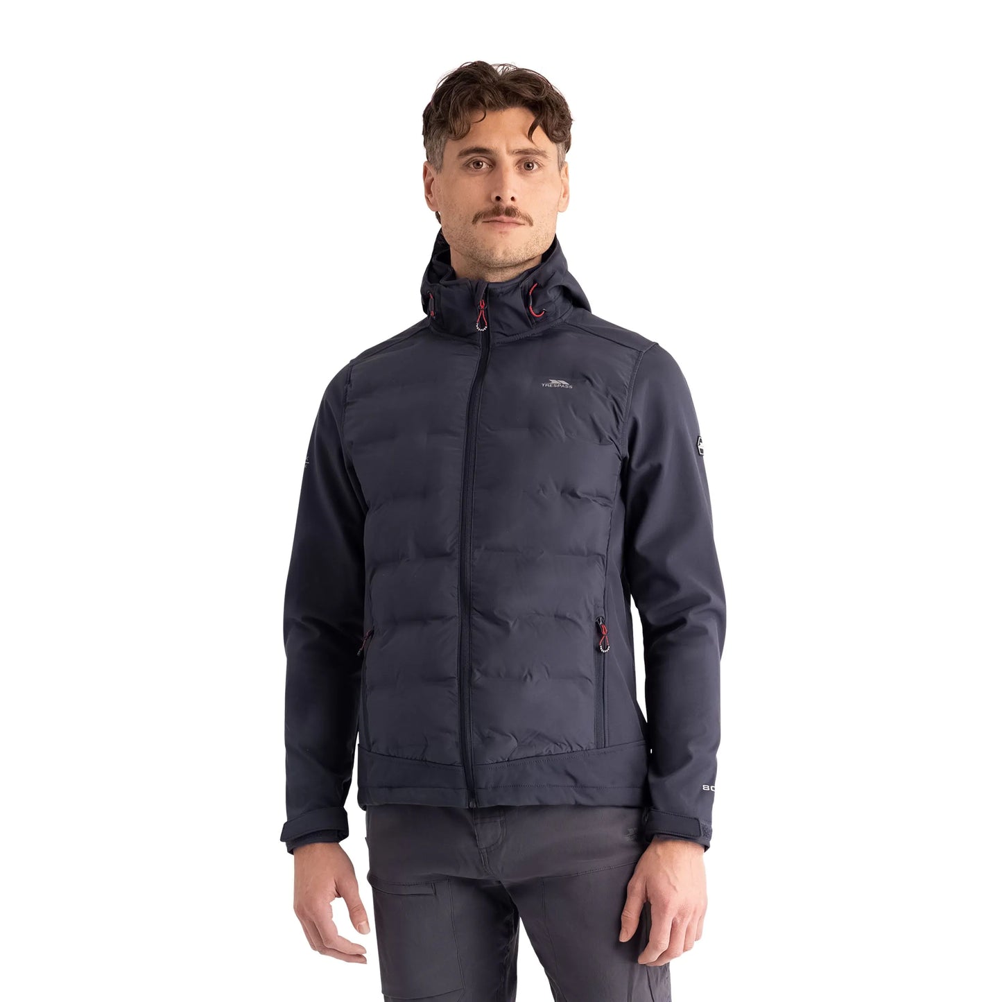 Alwero Men's Hybrid Softshell Jacket in Dark Flint
