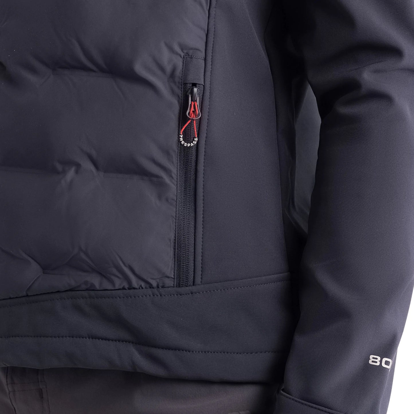 Alwero Men's Hybrid Softshell Jacket in Dark Flint