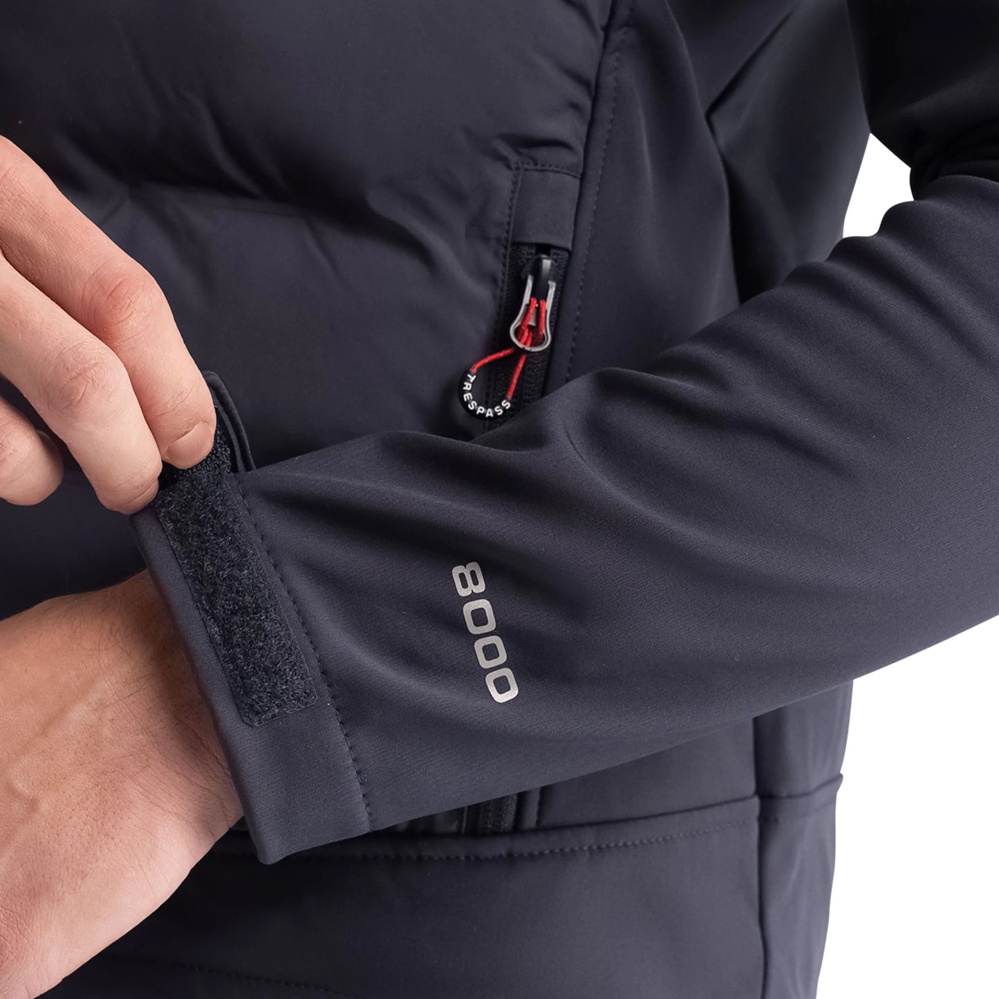 Alwero Men's Hybrid Softshell Jacket in Dark Flint