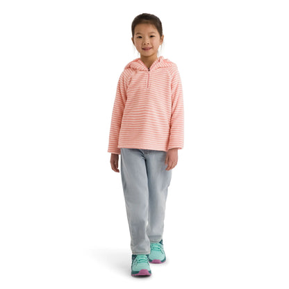 Axxton Girls 1/2 Zip Fleece in Baby Pink