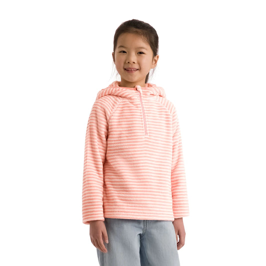 Axxton Girls 1/2 Zip Fleece in Baby Pink