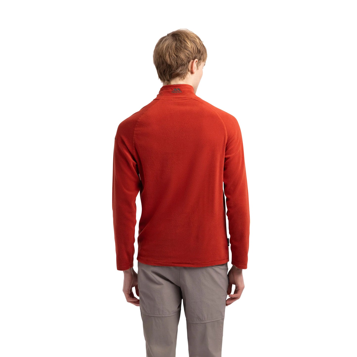 Blackford Mens Half Zip Microfleece in Salsa