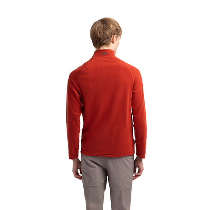 Blackford Mens Half Zip Microfleece in Salsa