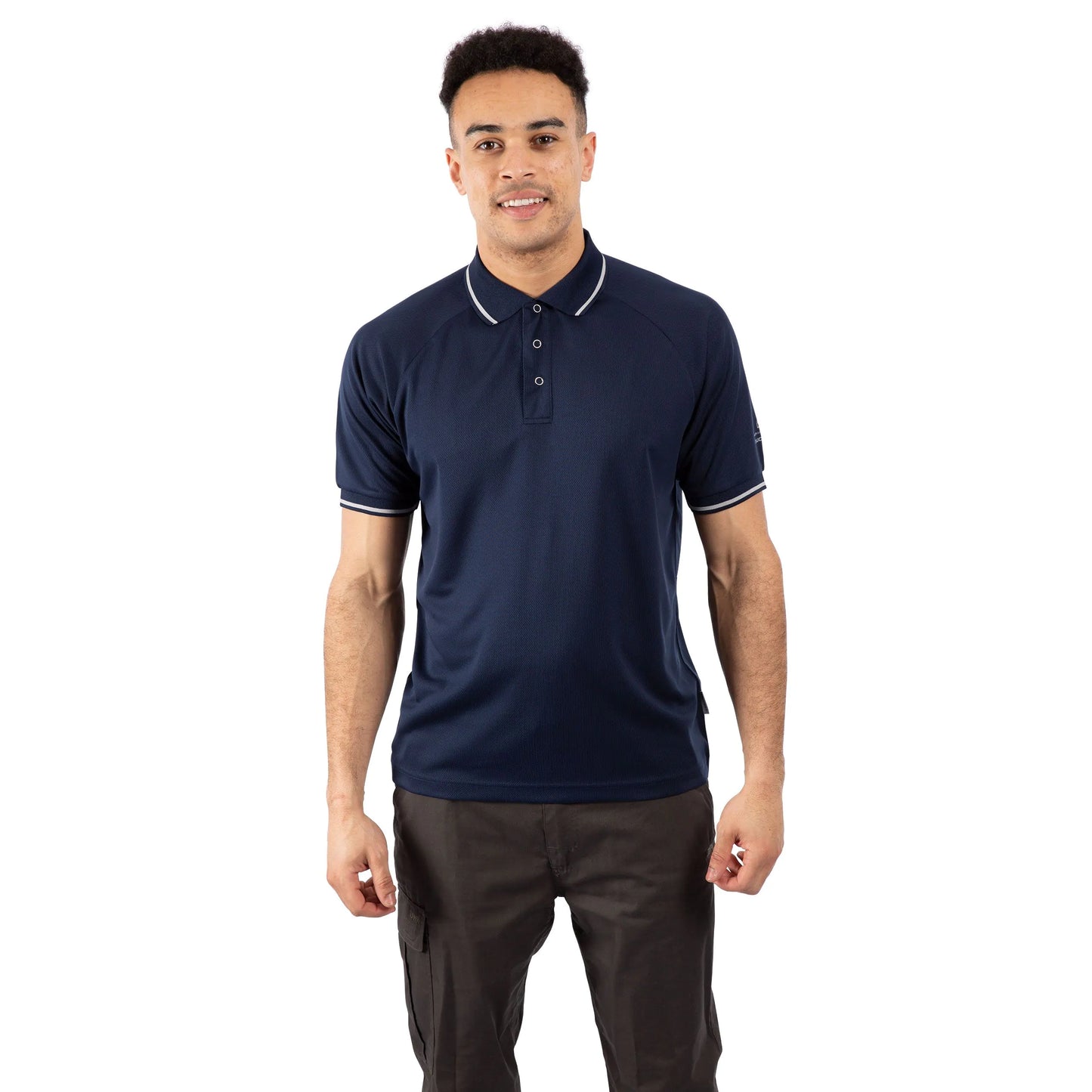 Bonington Mens Quick Dry Polo Top in Navy