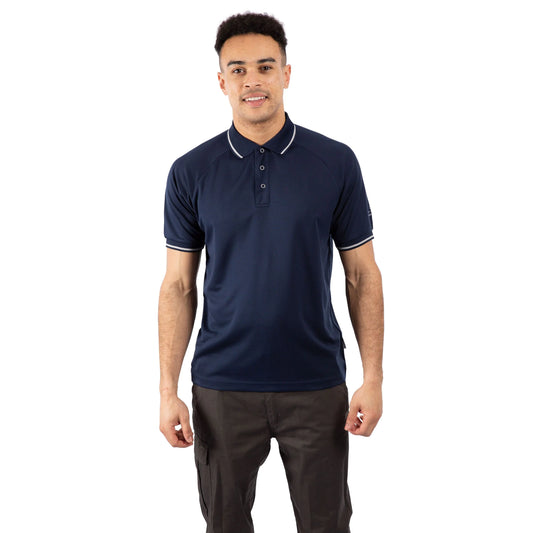 Bonington Mens Quick Dry Polo Top in Navy