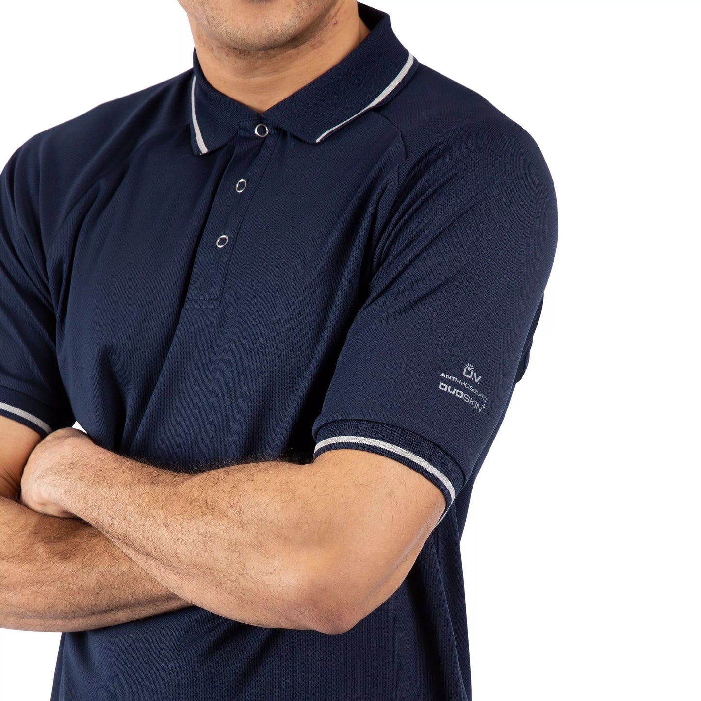 Bonington Mens Quick Dry Polo Top in Navy