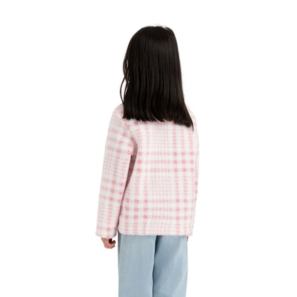 Booker Girls Half Zip Fleece in Sweet Pink
