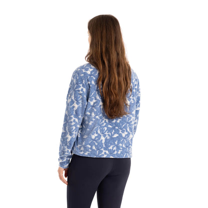 Breker Womens 1/2 Zip Fleece in Cobalt