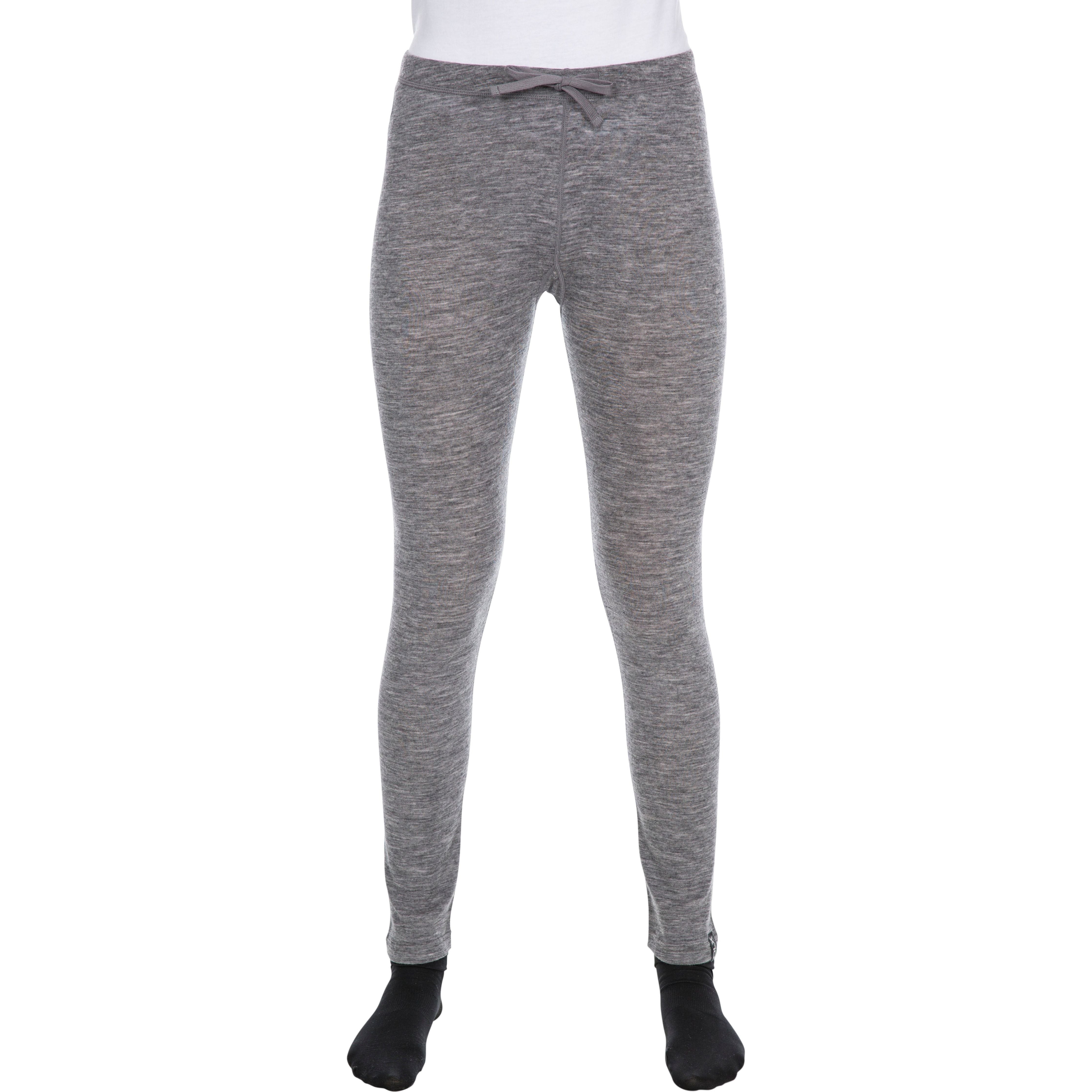 Chara Women s 100 Merino Wool Thermal Base Layer Trousers in Grey