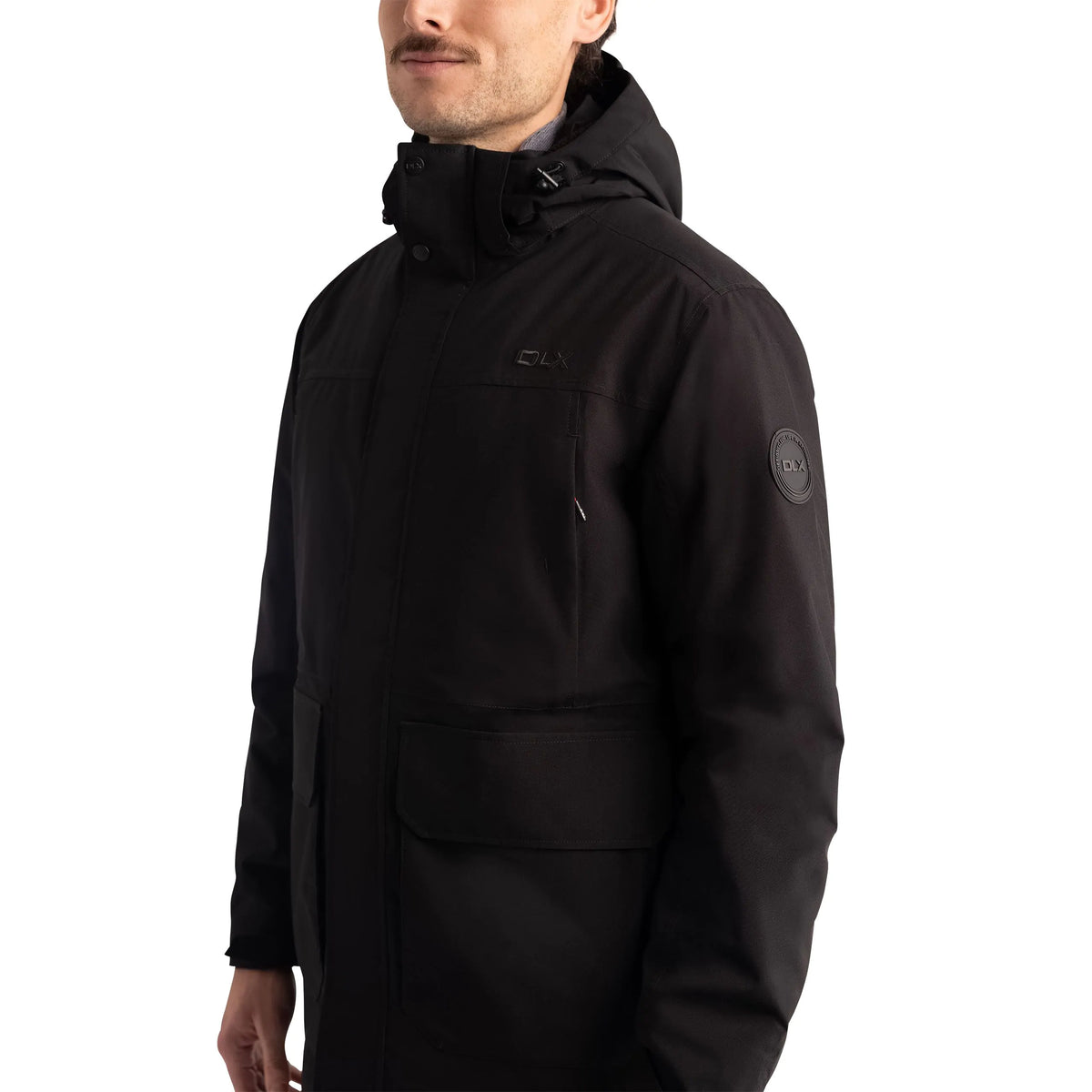 Donahue Men's DLX Padded Waterproof Jacket in Black