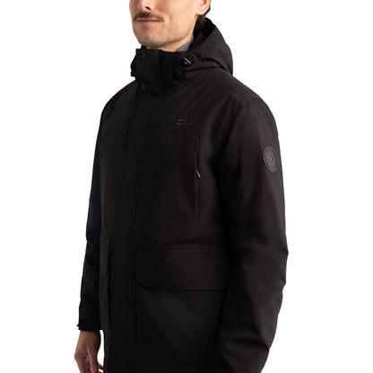 Donahue Men's DLX Padded Waterproof Jacket in Black