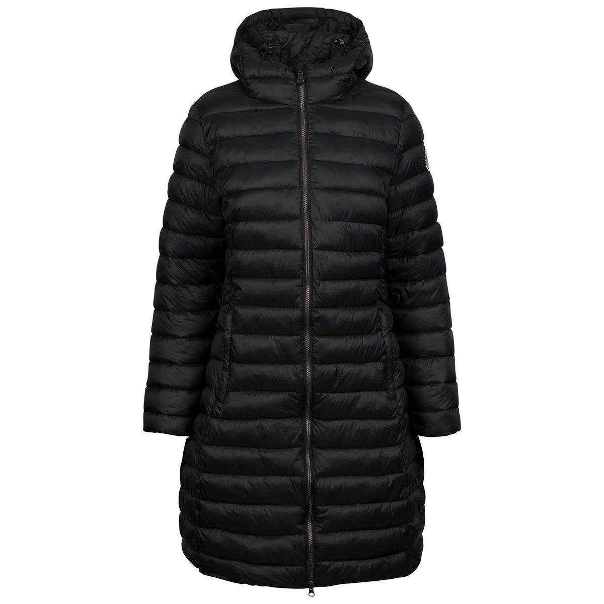 Dorothea Women's Long Puffer Coat in Black