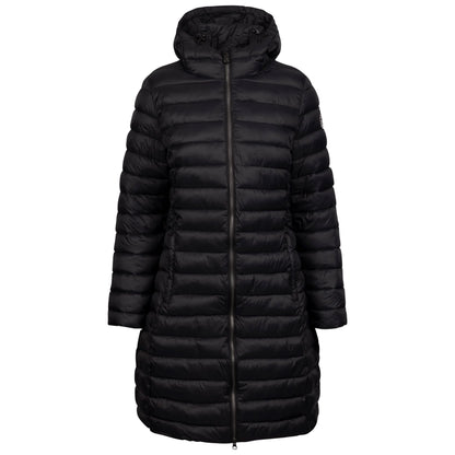 Dorothea Women's Long Puffer Coat in Black