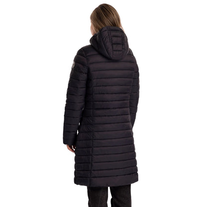 Dorothea Women's Long Puffer Coat in Black