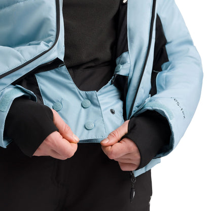 Emma Women's Waterproof Padded Ski Jacket in Blue Jade