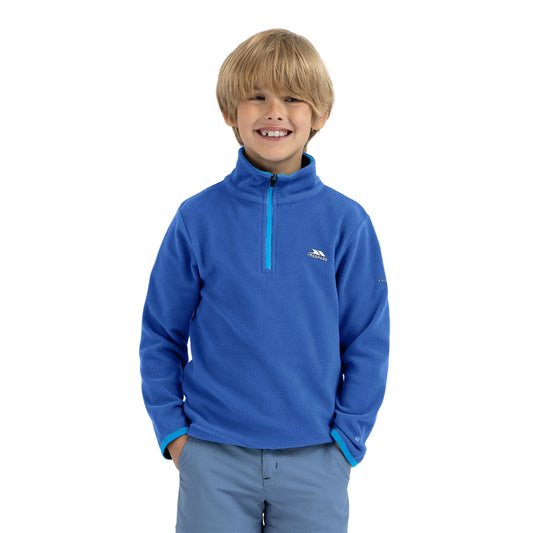 Etto Boys Half Zip Fleece in Blue