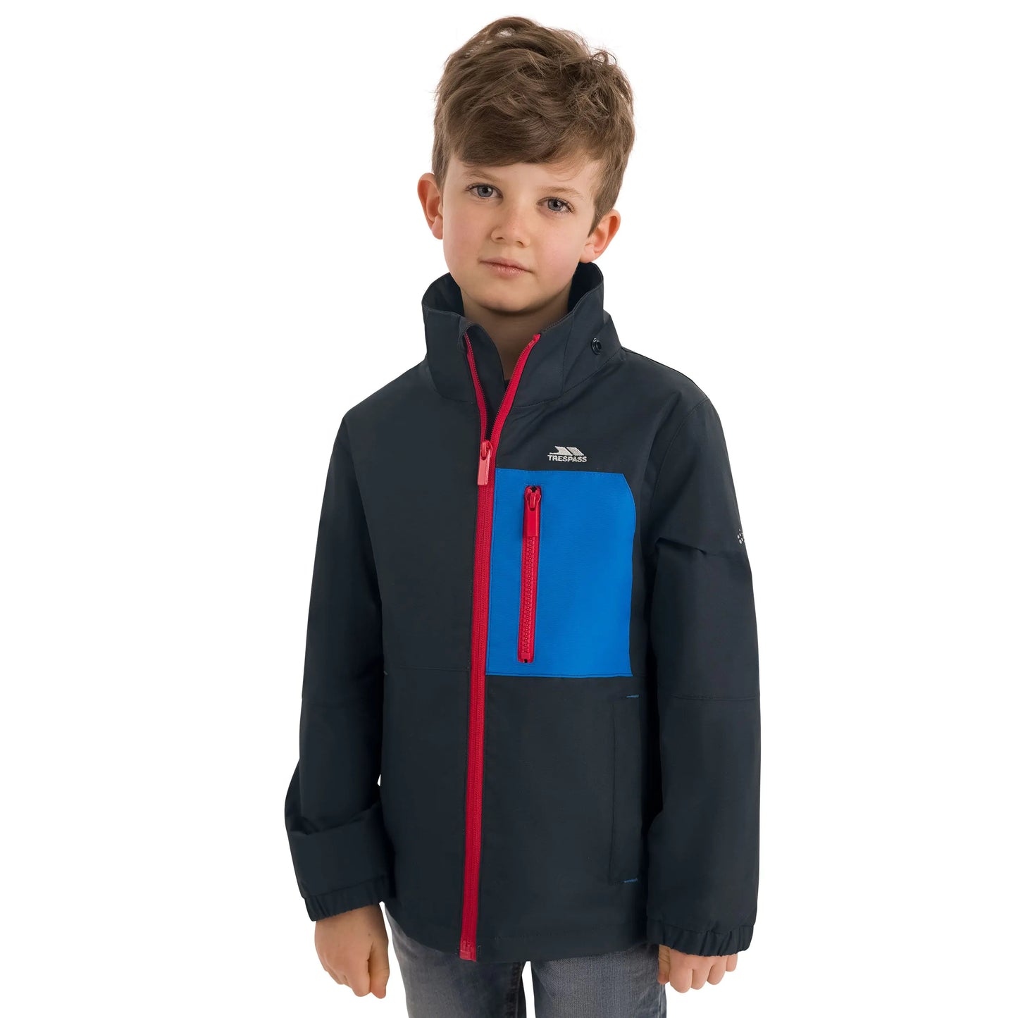 Evandor Boys Unpadded Rain Jacket in Black