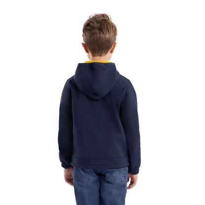 Faster Kids Casual Softshell Jacket in Navy / Sulphur