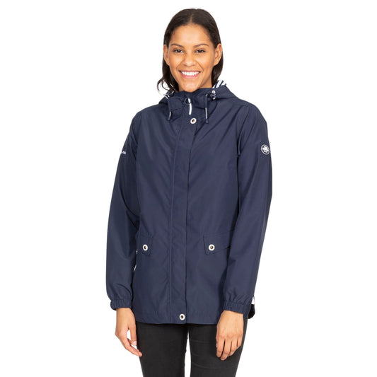 Flourish Womens Waterproof Jacket in Navy