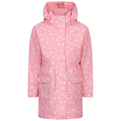 Hester Girls Waterproof Rain Jacket in Baby Pink