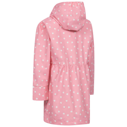Hester Girls Waterproof Rain Jacket in Baby Pink