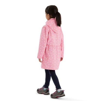 Hester Girls Waterproof Rain Jacket in Baby Pink