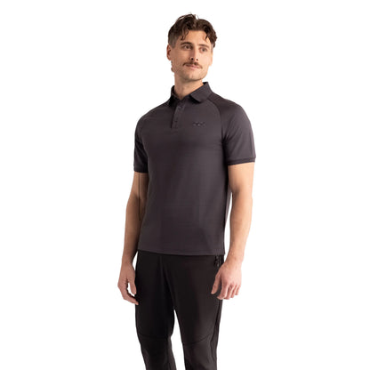 Hewson Mens Polo Shirt in Dark Grey