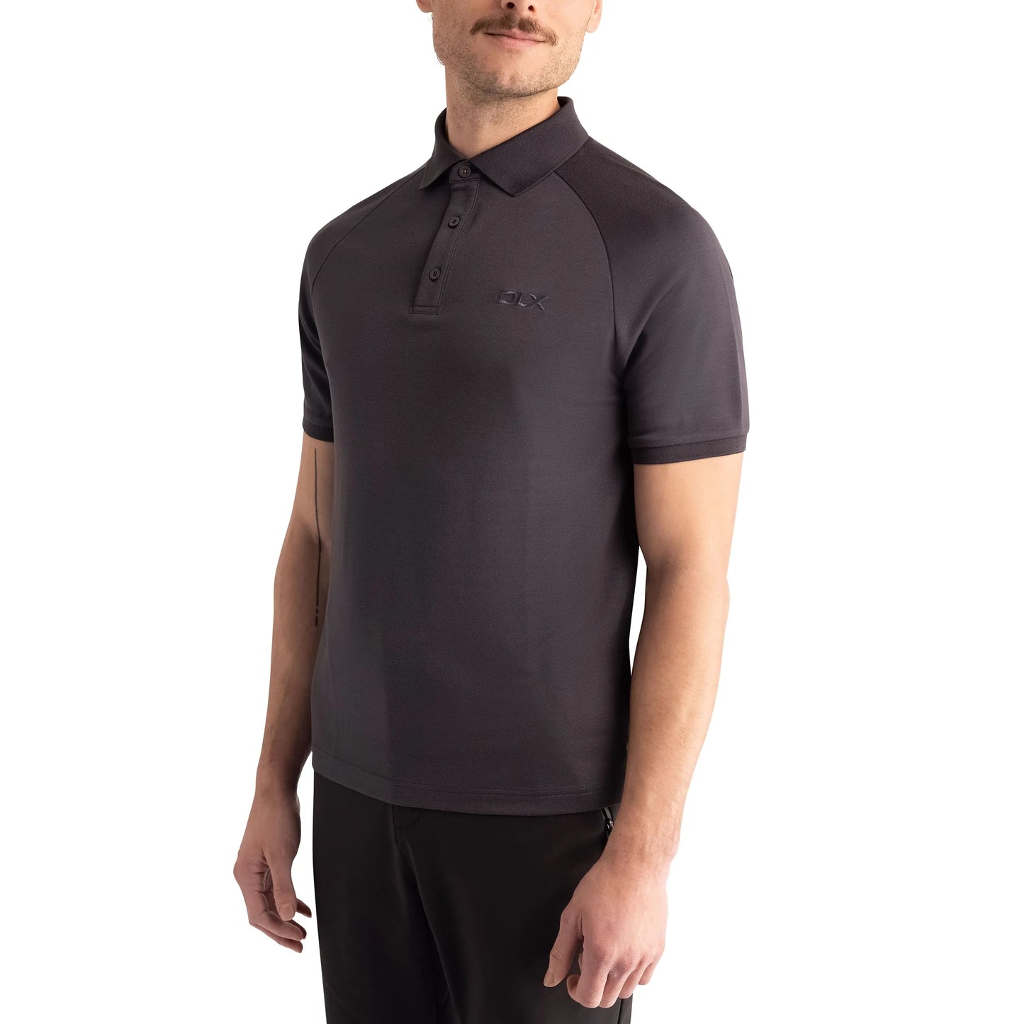 Hewson Mens Polo Shirt in Dark Grey