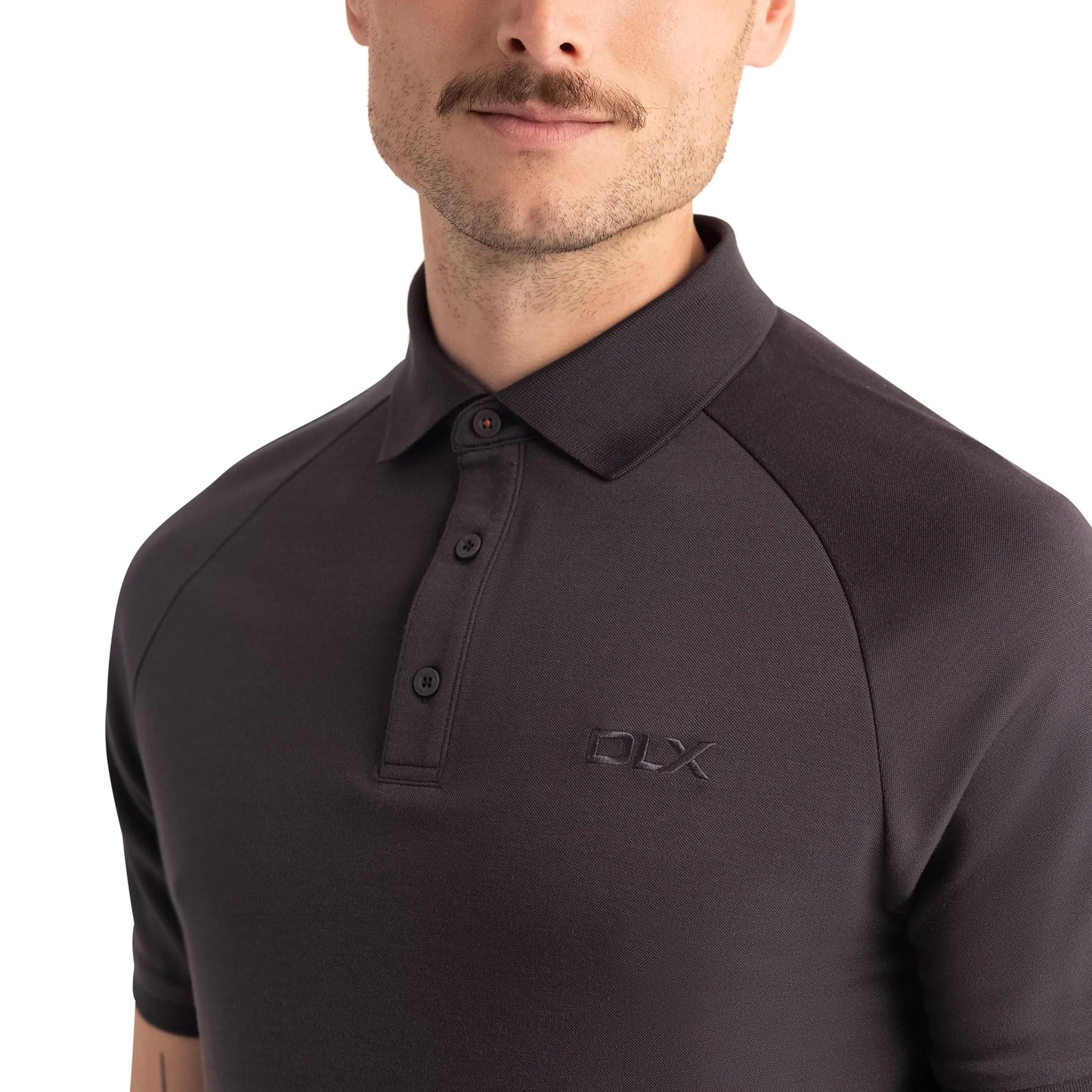Hewson Mens Polo Shirt in Dark Grey