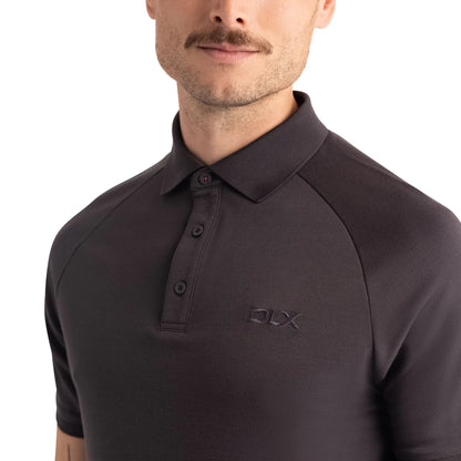 Hewson Mens Polo Shirt in Dark Grey