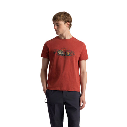 Horton Men's Wicking Quick Dry Active T-Shirt in Burnt Sienna