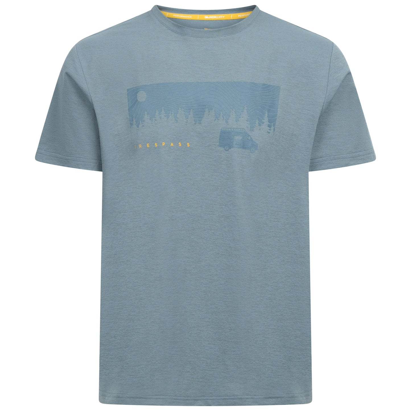 Jacub Mens Casual T-Shirt in Pond Blue