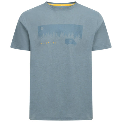 Jacub Mens Casual T-Shirt in Pond Blue