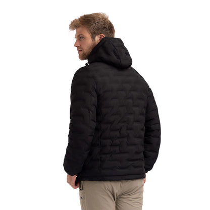 Jaymes Men's Waterproof Quilted Jacket in Black