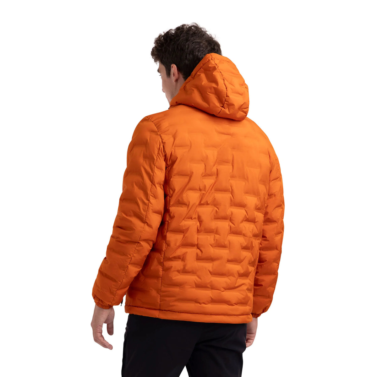 Jaymes Men's Waterproof Quilted Jacket in Orange Spice