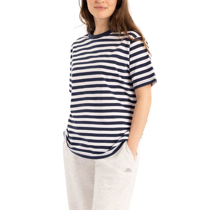 Jemima Women's Stripe T-Shirt in Navy
