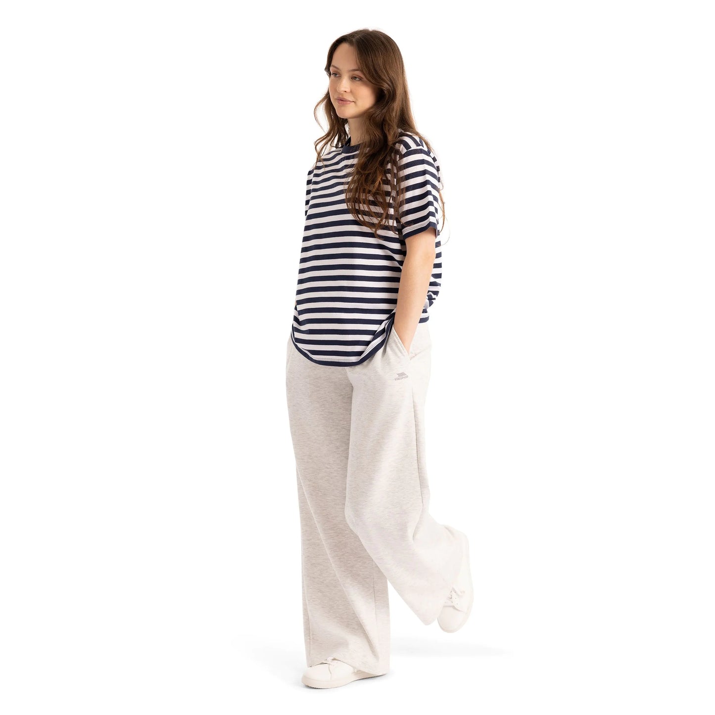 Jemima Women's Stripe T-Shirt in Navy