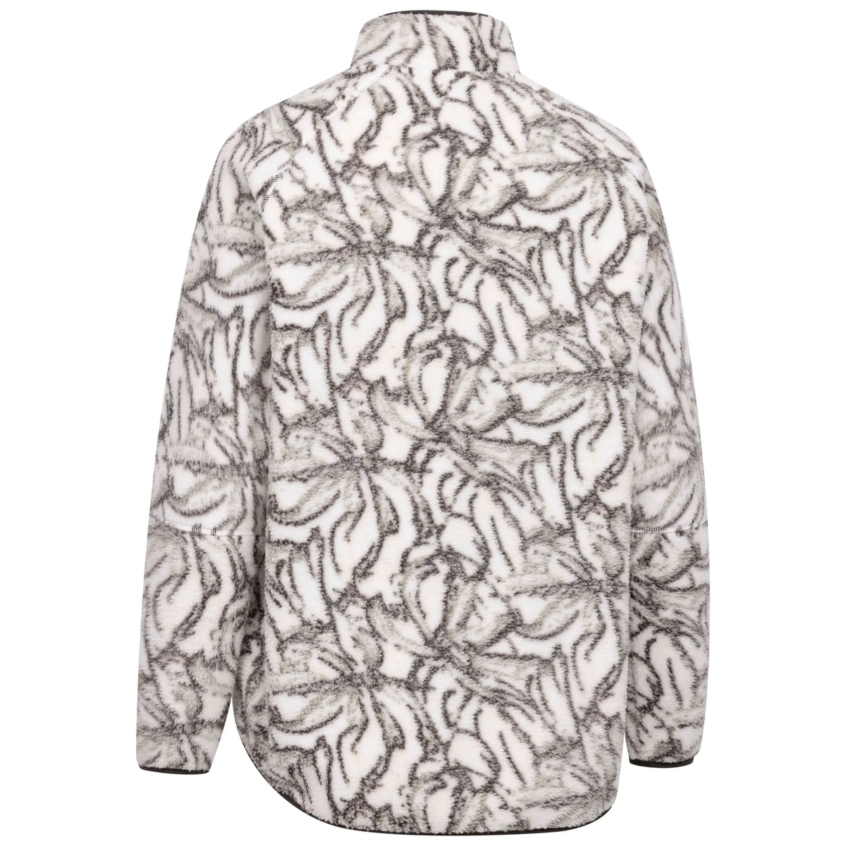 Jessie Women's Sherpa Full Zip Fleece Jacket in Ghost Print