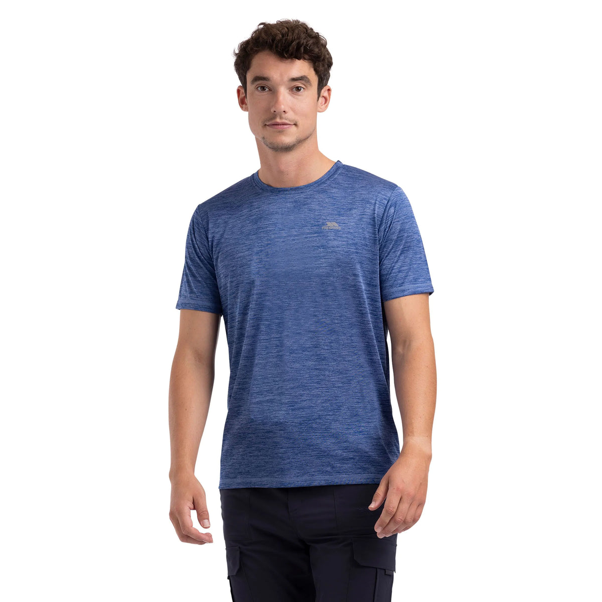 Kearsley Men's Wicking Quick Dry Active T-Shirt in Dark Indigo Marl