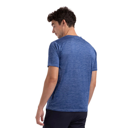 Kearsley Men's Wicking Quick Dry Active T-Shirt in Dark Indigo Marl