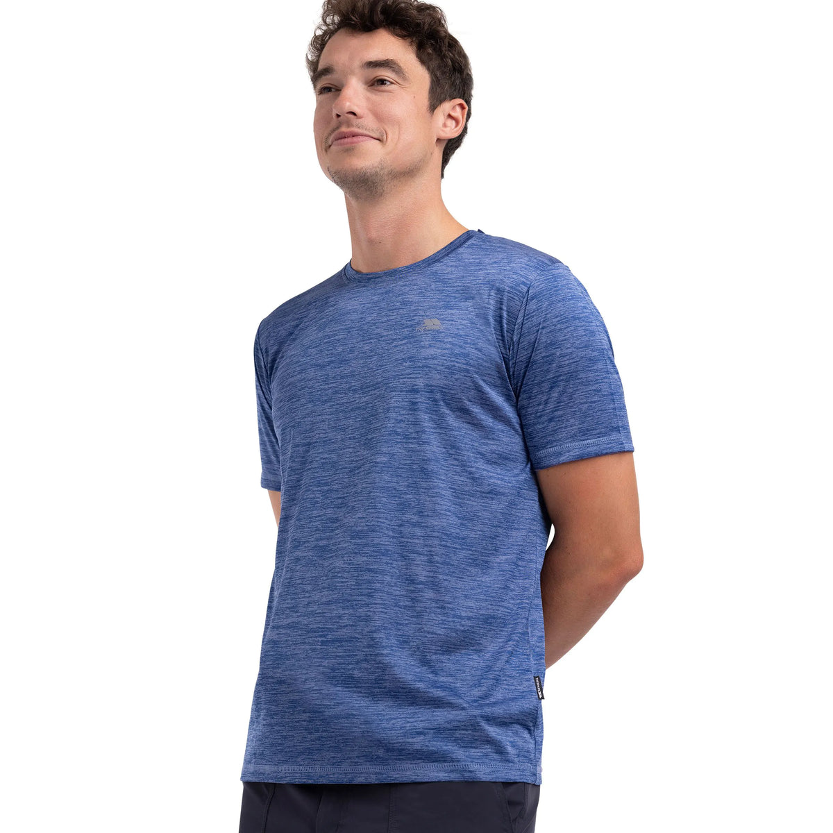 Kearsley Men's Wicking Quick Dry Active T-Shirt in Dark Indigo Marl