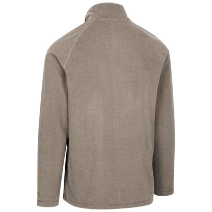 Keynote Mens Half Zip Fleece Top in Sand