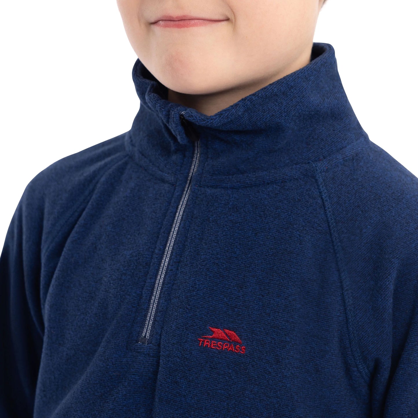 Keynote Boys Half Zip Fleece Top in Dark Blue