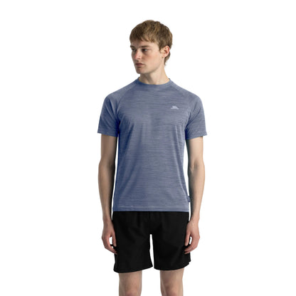 Leecana Men's Quick Dry Active T-Shirt in Denim Blue